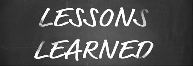 Read more about the article Valuable Lessons Learned – Pt 2